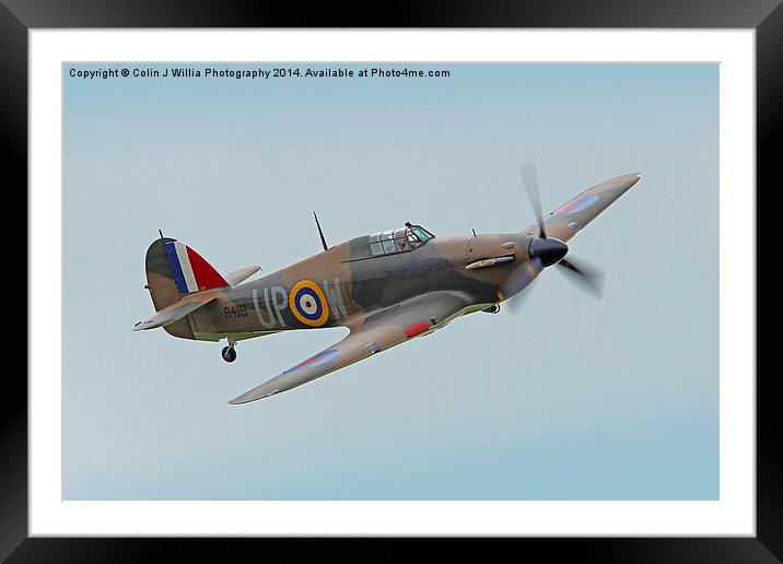  Hawker Hurricane Shoreham 2014 - 1 Framed Mounted Print by Colin Williams Photography