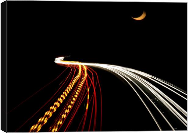  M4 motorway long exposure Canvas Print by Tony Bates
