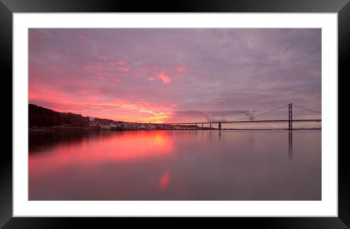  Sunset over the Foth Framed Mounted Print by Alan Whyte