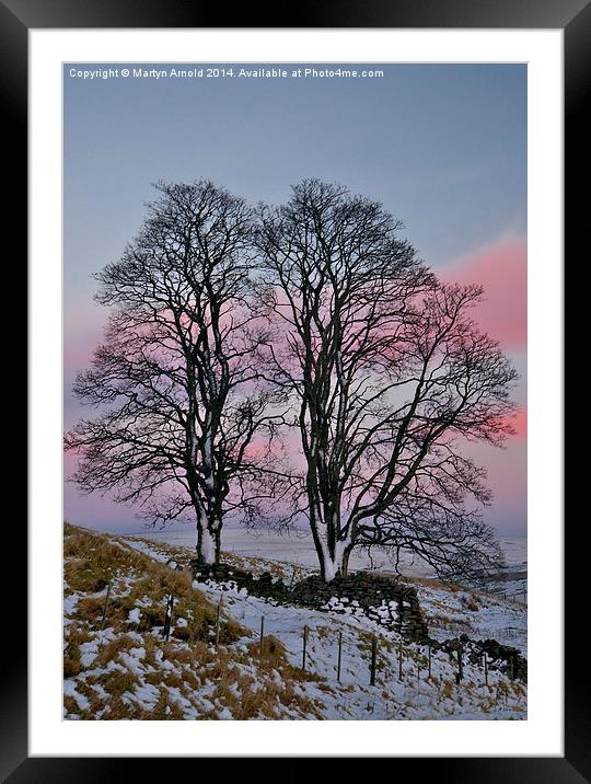 Winter Wonderland Amidst the Snowy Pennines Framed Mounted Print by Martyn Arnold