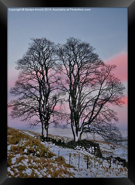 Winter Wonderland Amidst the Snowy Pennines Framed Print by Martyn Arnold