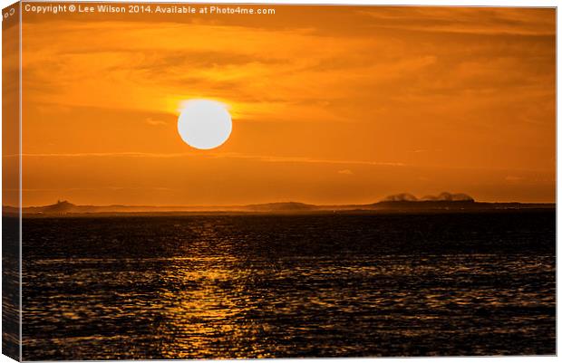 Sunset Seascape Canvas Print by Lee Wilson