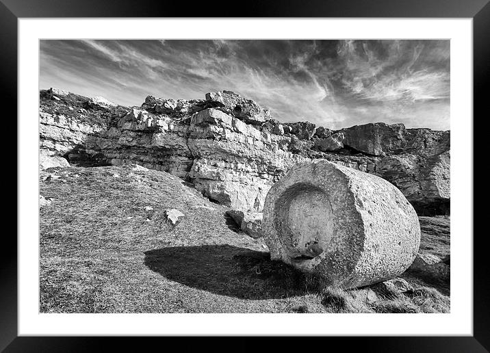  Unfinished in mono. Framed Mounted Print by Mark Godden