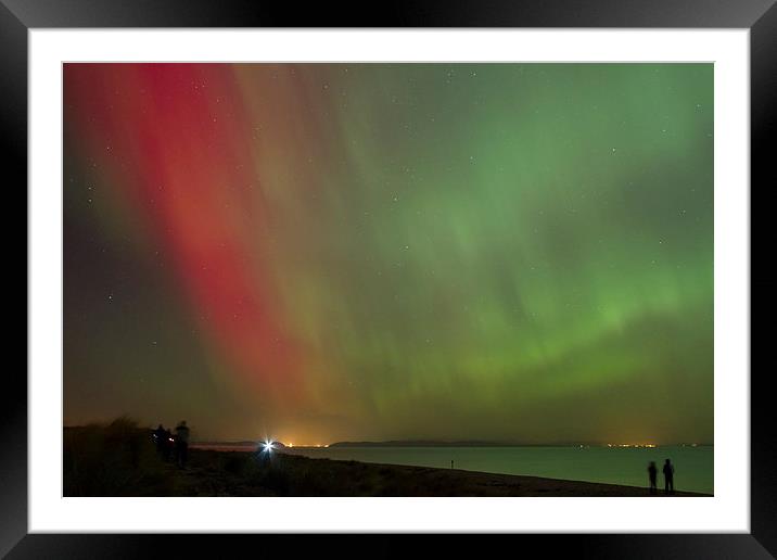  Northern Lights Framed Mounted Print by Aaron Casey