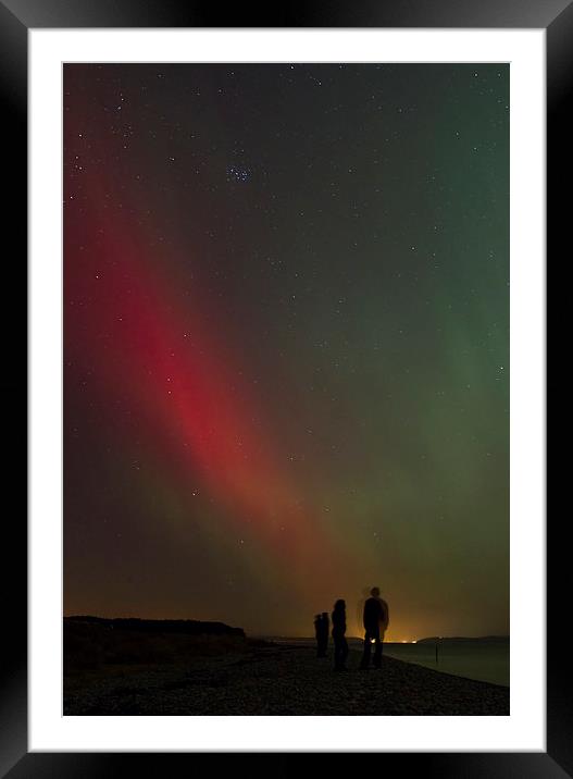 Northern Lights - Portrait Framed Mounted Print by Aaron Casey