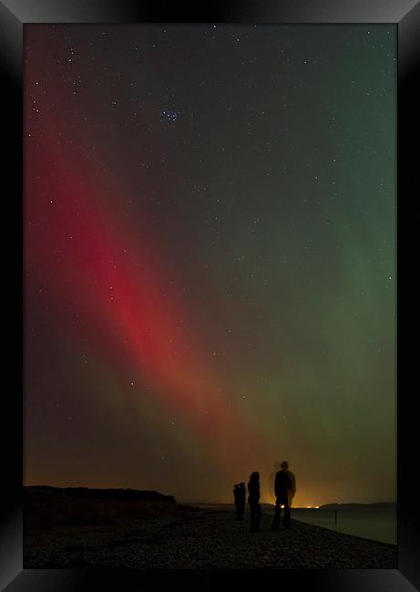 Northern Lights - Portrait Framed Print by Aaron Casey
