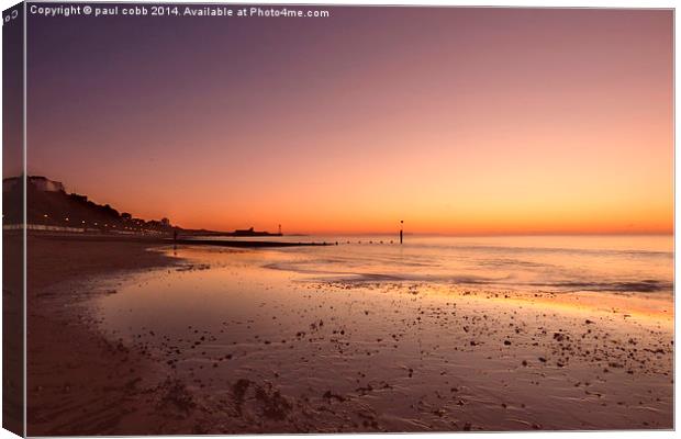  Bournemouth rising.  Canvas Print by paul cobb