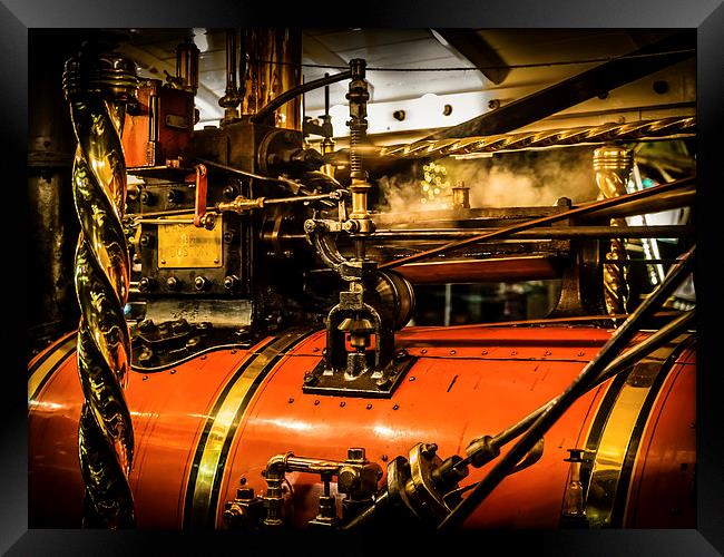 Steam Traction Engine, Hungerford, Berkshire, Engl Framed Print by Mark Llewellyn
