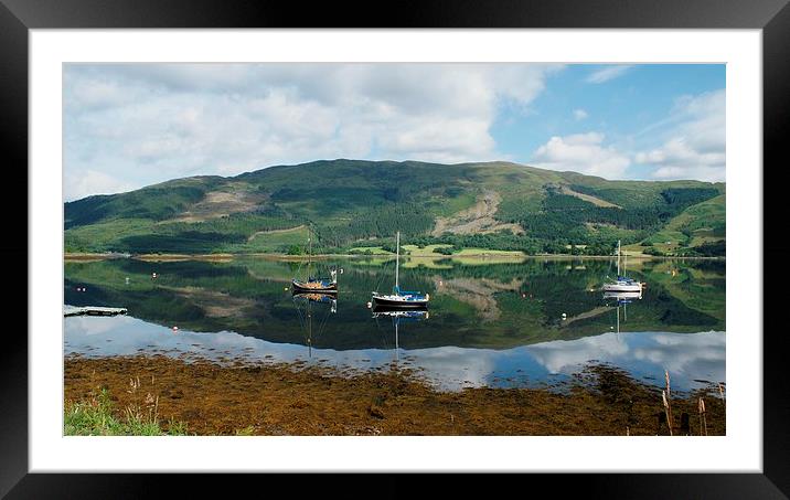  loch reflection Framed Mounted Print by stephen king