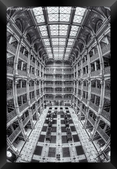 George Peabody Library IV Framed Print by Clarence Holmes