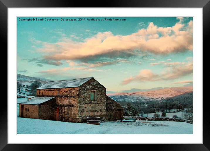  A Dales Winter Framed Mounted Print by Sandi-Cockayne ADPS