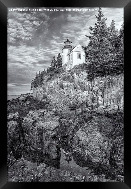 Bass Harbor Head Lighthouse IV Framed Print by Clarence Holmes