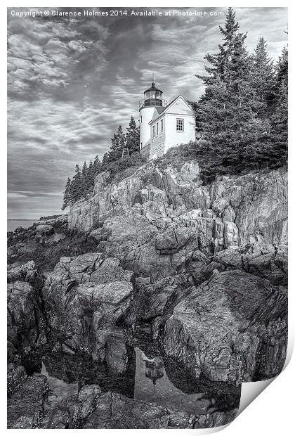 Bass Harbor Head Lighthouse IV Print by Clarence Holmes
