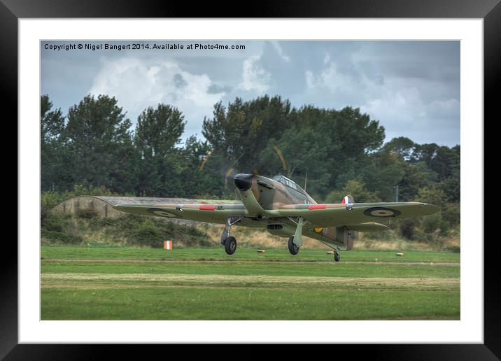  Mark 1 Hawker Hurricane Framed Mounted Print by Nigel Bangert