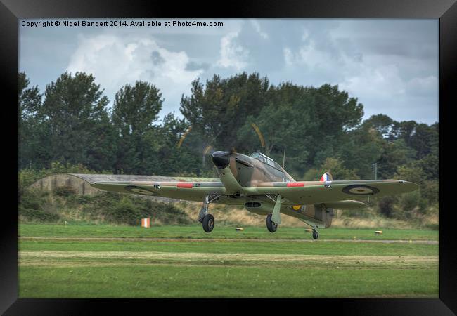  Mark 1 Hawker Hurricane Framed Print by Nigel Bangert