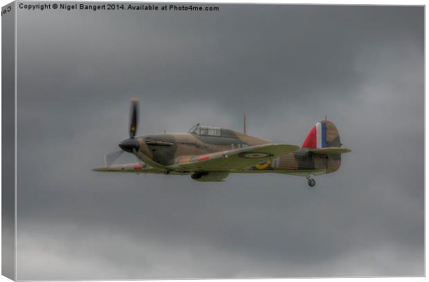   Mark 1 Hawker Hurricane Canvas Print by Nigel Bangert