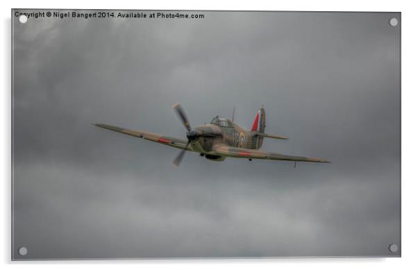   Mark 1 Hawker Hurricane Acrylic by Nigel Bangert