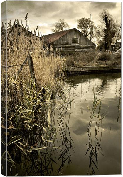 Boat sheds Canvas Print by Stephen Mole