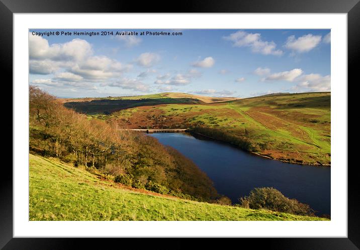  Meldon Reservoir on Dartmoor Framed Mounted Print by Pete Hemington