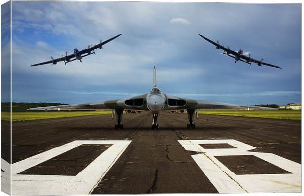  Avro sisters Break Canvas Print by Oxon Images