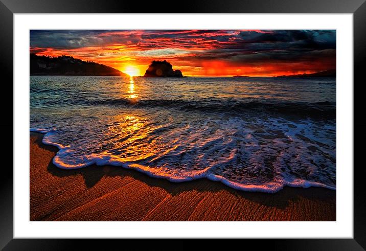 wonderful sunset Framed Mounted Print by alioune senghor