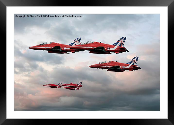 Red Arrows Framed Mounted Print by Steve H Clark