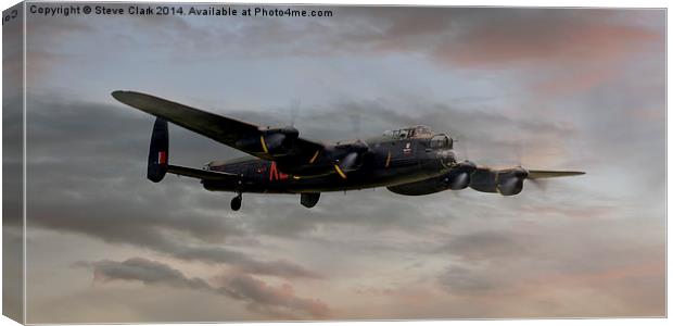 Battle of Britain Memorial Flight - Avro Lancaster Canvas Print by Steve H Clark