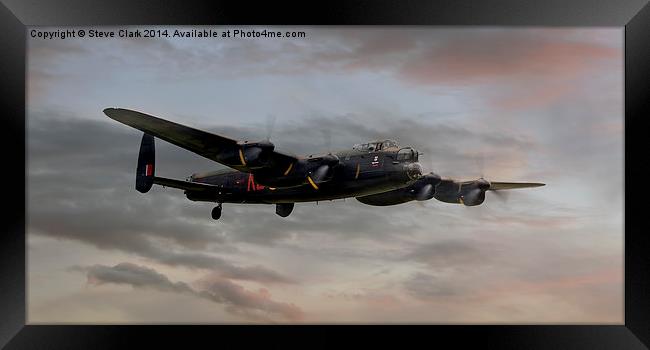 Battle of Britain Memorial Flight - Avro Lancaster Framed Print by Steve H Clark