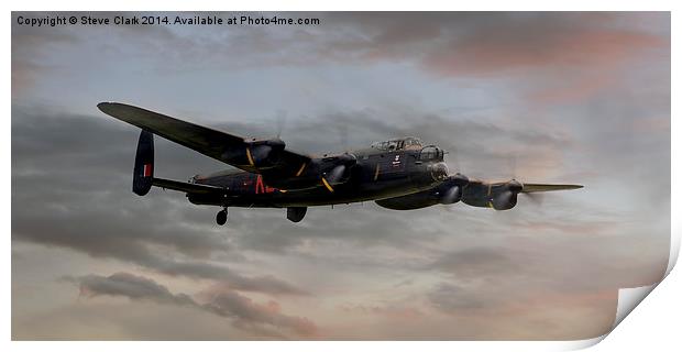 Battle of Britain Memorial Flight - Avro Lancaster Print by Steve H Clark