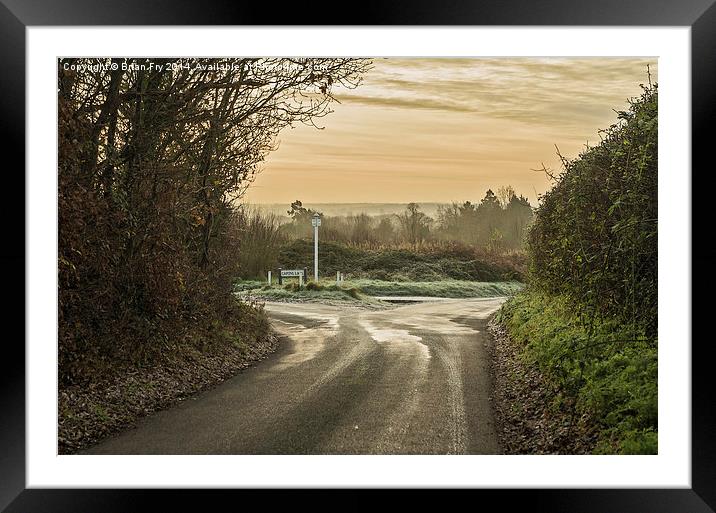  A cold crisp morning in Danbury Framed Mounted Print by Brian Fry