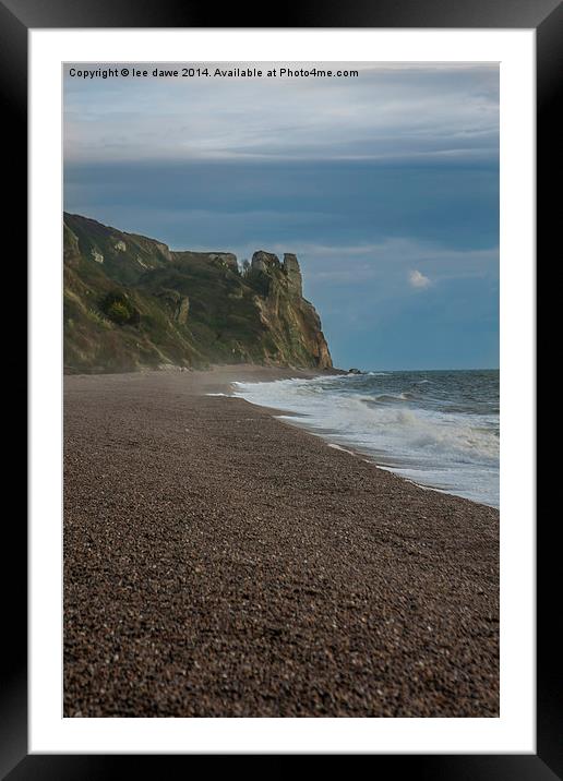  Branscombe Cliffs Framed Mounted Print by Images of Devon