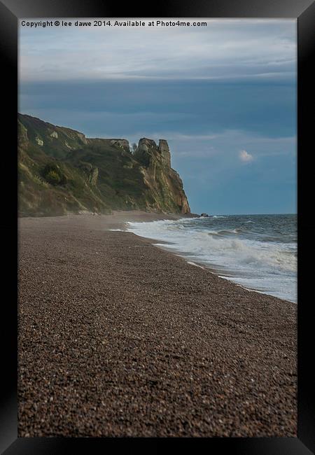  Branscombe Cliffs Framed Print by Images of Devon