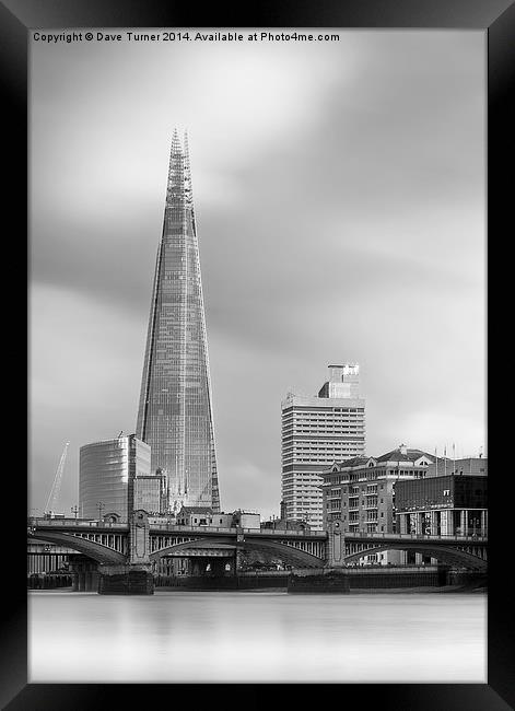  The Shard, London Framed Print by Dave Turner