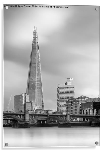  The Shard, London Acrylic by Dave Turner