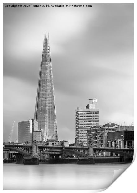  The Shard, London Print by Dave Turner