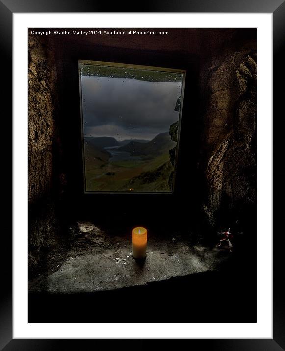 Light a candle in the window Framed Mounted Print by John Malley