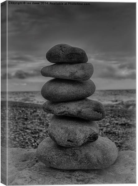  pebble tower Canvas Print by Images of Devon
