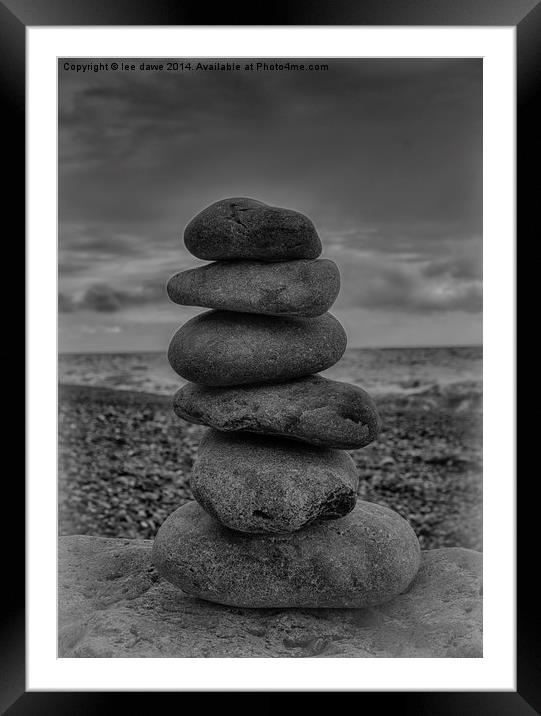  pebble tower Framed Mounted Print by Images of Devon