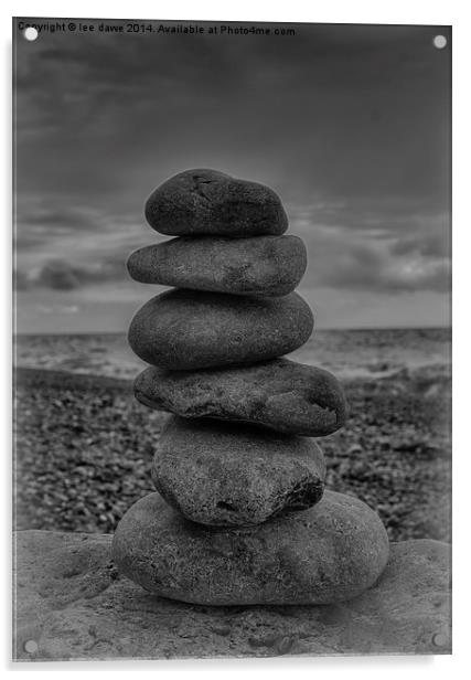  pebble tower Acrylic by Images of Devon