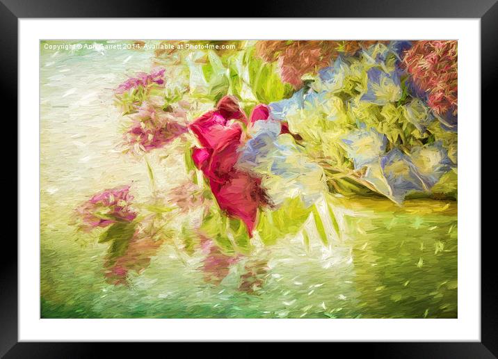 Summer Flowers Framed Mounted Print by Ann Garrett