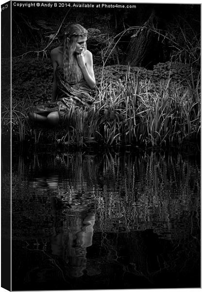  Wood Nymph - Lost in Thought Canvas Print by Andy Bennette