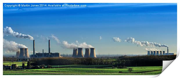  The Power Stations of the Trent Valley Print by K7 Photography