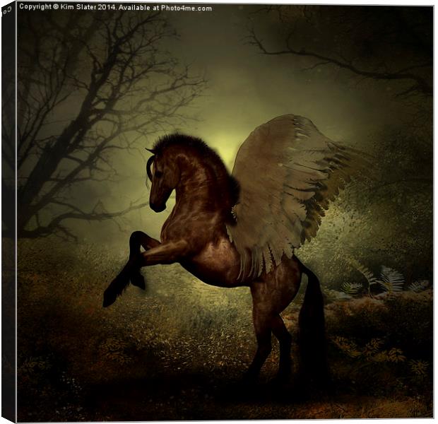  The Winged Horse Canvas Print by Kim Slater