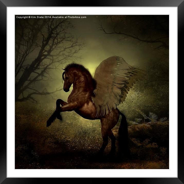  The Winged Horse Framed Mounted Print by Kim Slater