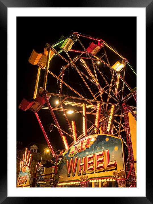 Ferris Wheel, Hungerford, Berkshire, England, UK Framed Mounted Print by Mark Llewellyn