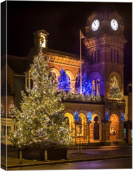 Town Hall, Hungerford, Berkshire, England, UK Canvas Print by Mark Llewellyn