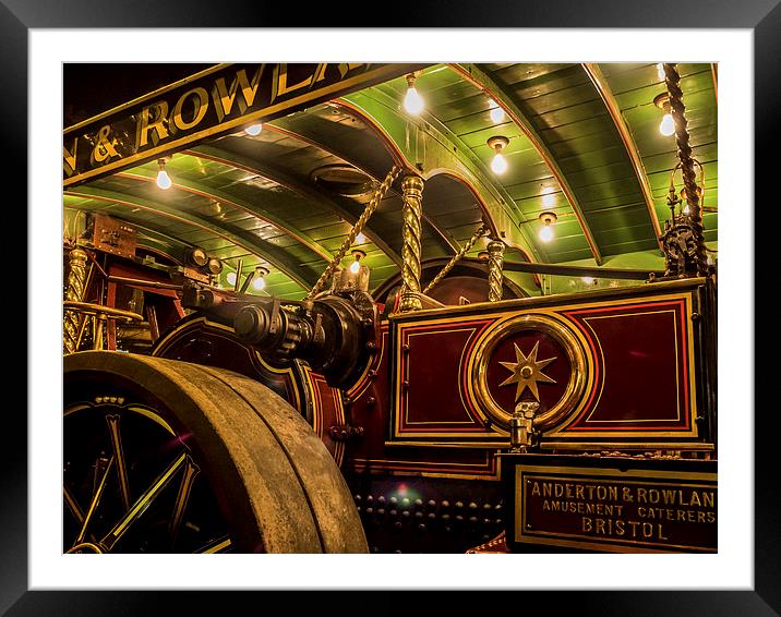 Steam Traction Engine, Hungerford, Berkshire, Engl Framed Mounted Print by Mark Llewellyn