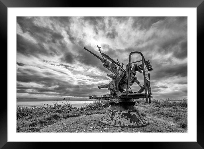  The Bofors Gun Framed Mounted Print by Nick Pound