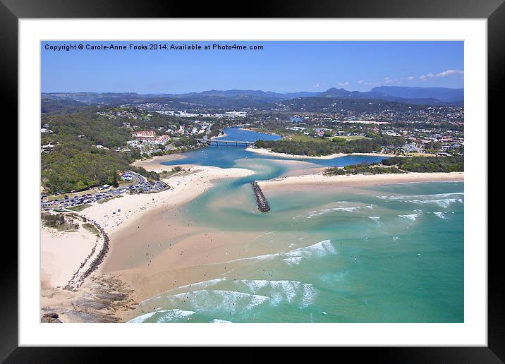   Gold Coast Aerial Framed Mounted Print by Carole-Anne Fooks