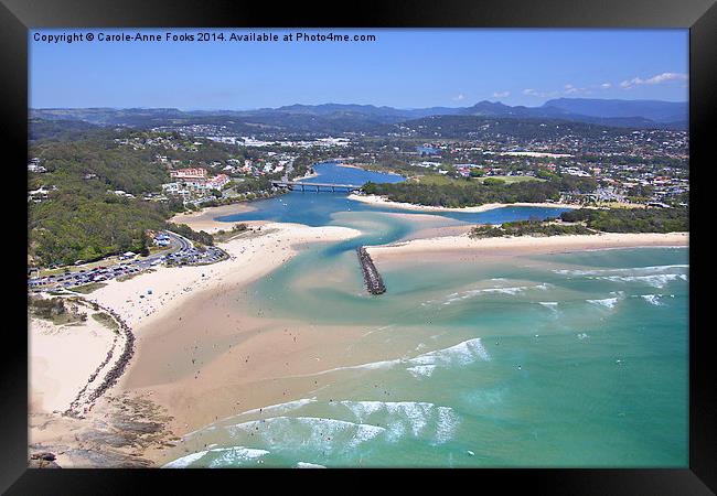   Gold Coast Aerial Framed Print by Carole-Anne Fooks